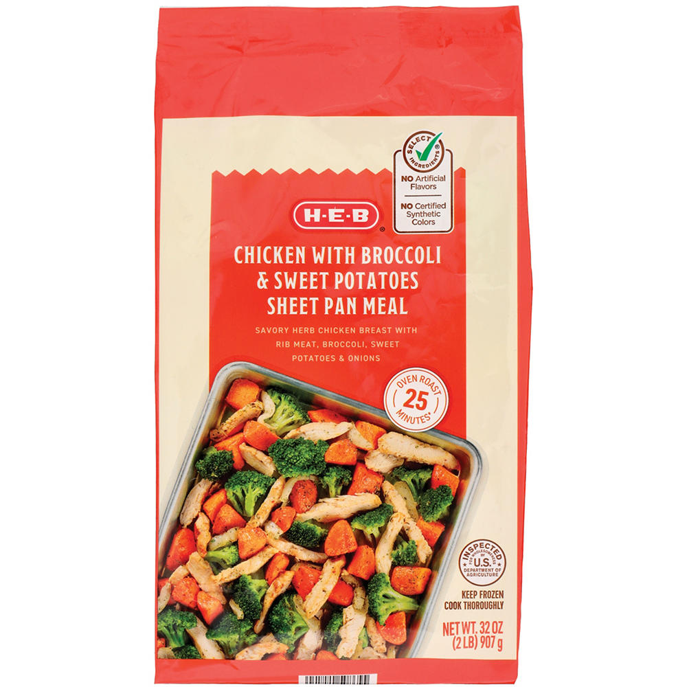 H-E-B Frozen Sheet Pan Meal - Herb Chicken, 32 oz