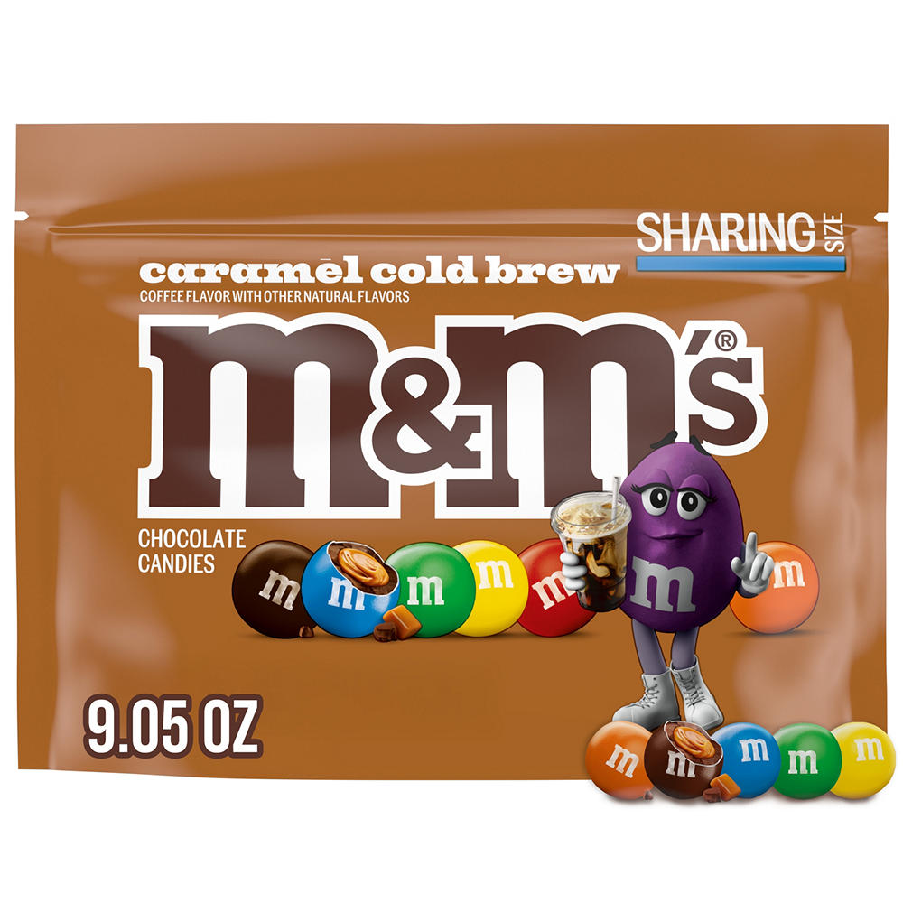 M&M'S Caramel Cold Brew Milk Chocolate Candy - Sharing Size, 9.05 oz