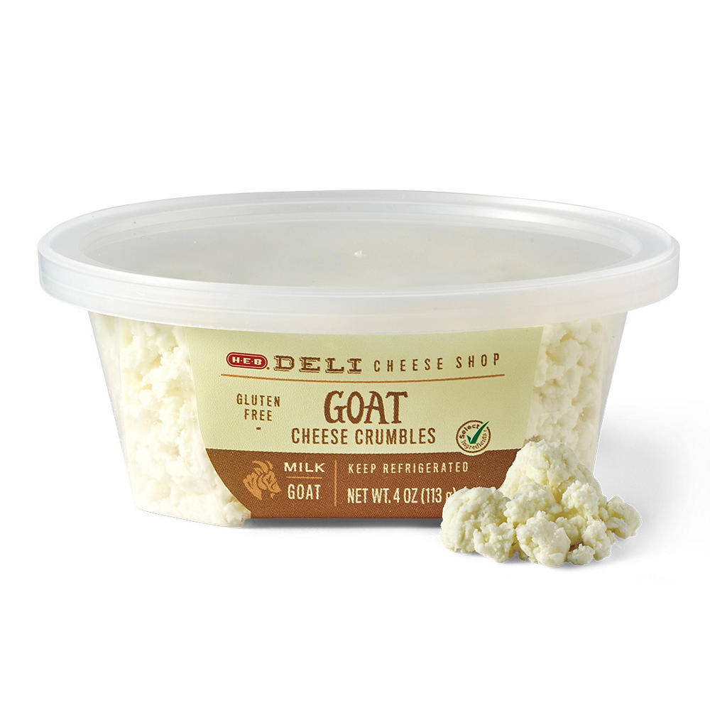 H-E-B Deli Goat Cheese Crumbles, 4 oz