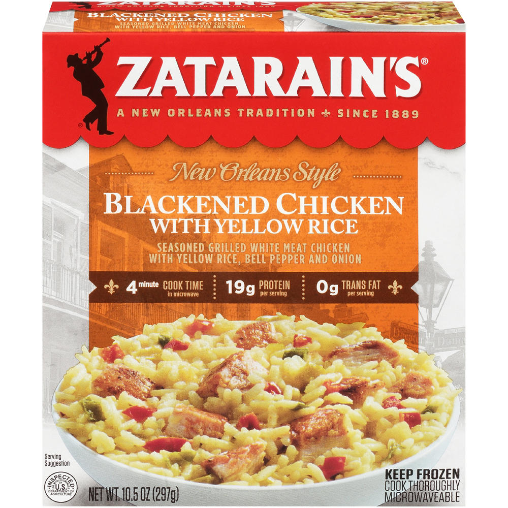 Zatarain's New Orleans-Style Blackened Chicken & Yellow Rice Frozen Meal, 10.5 oz