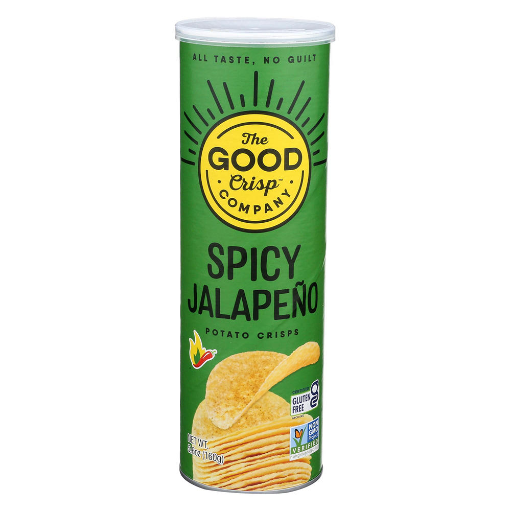 The Good Crisp Company Potato Crisps - Spicy Jalapeno, 5.6 oz
