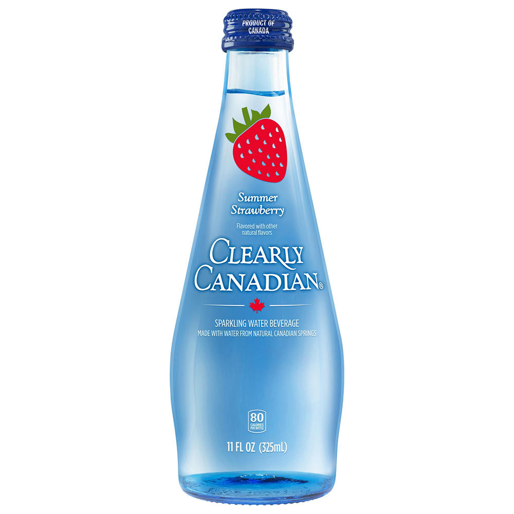 Clearly Canadian Summer Strawberry Sparkling Water, 11 oz