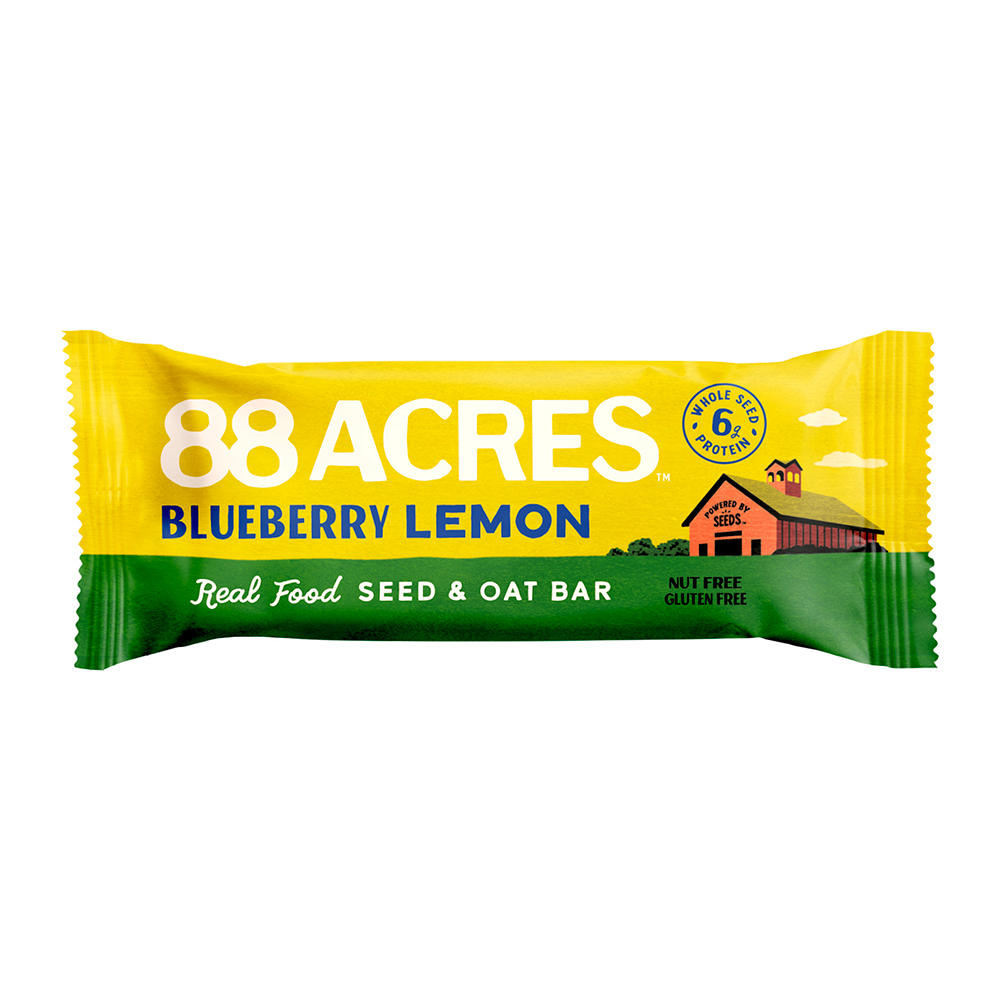 88 Acres Blueberry Lemon Real Food Seed & Oat Bar, 1.6 oz