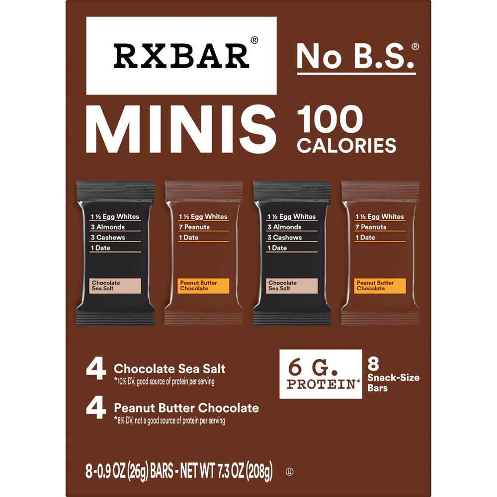 RXBAR Minis Variety Pack Protein Bars, 8 ct