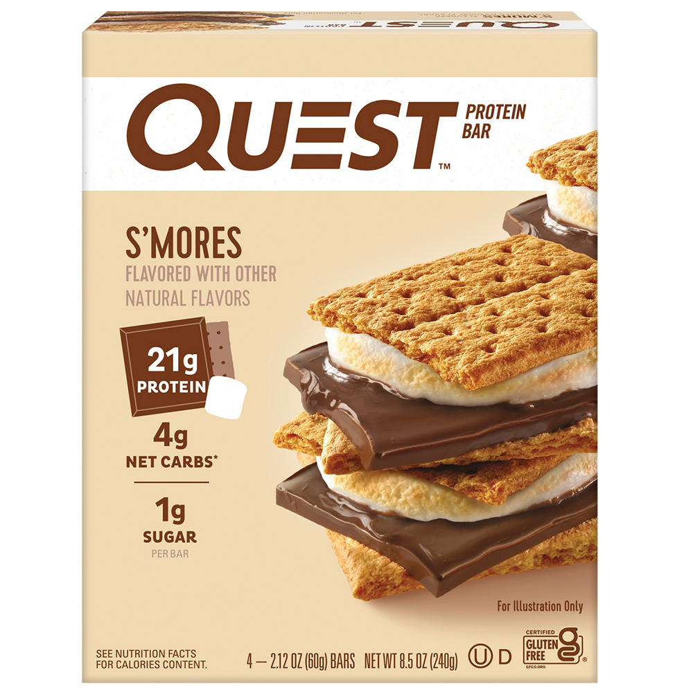 Quest 21g Protein Bars - S'mores, 4 ct