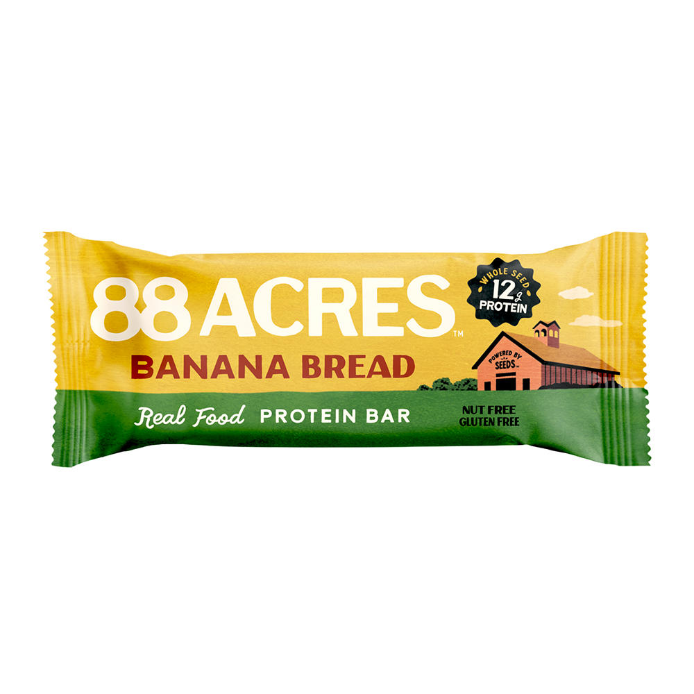 88 Acres Banana Bread Real Food Protein Bars, 1.9 oz