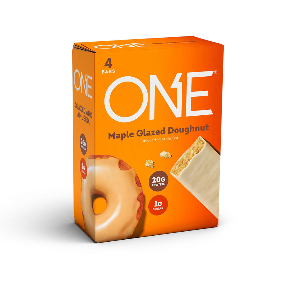 One 20g Protein Bars - Maple Glazed Doughnut, 4 ct