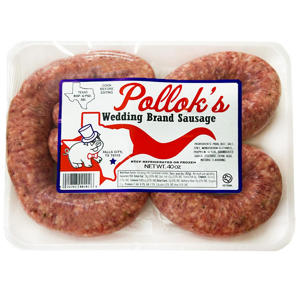 Pollok's Polish Wedding Brand Garlic Sausage - Family Pack, 40 oz