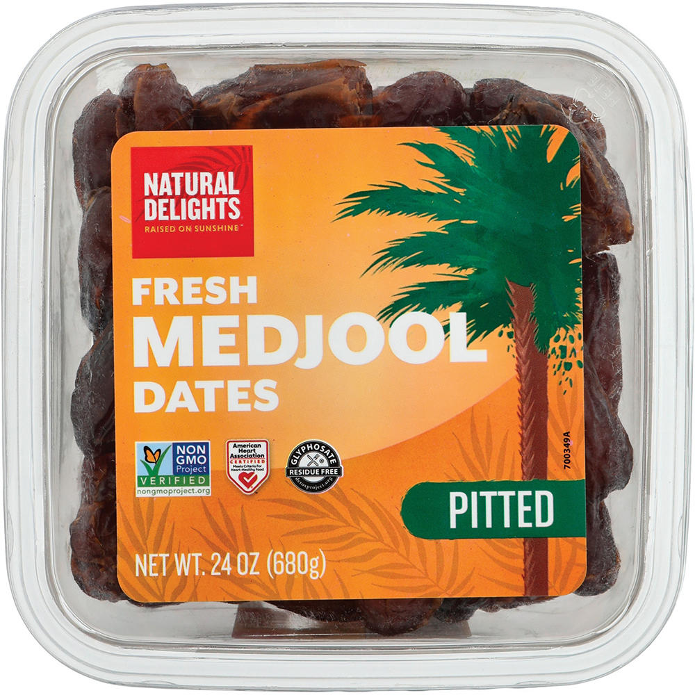 Natural Delights Fresh Pitted Medjool Dates, 24 oz