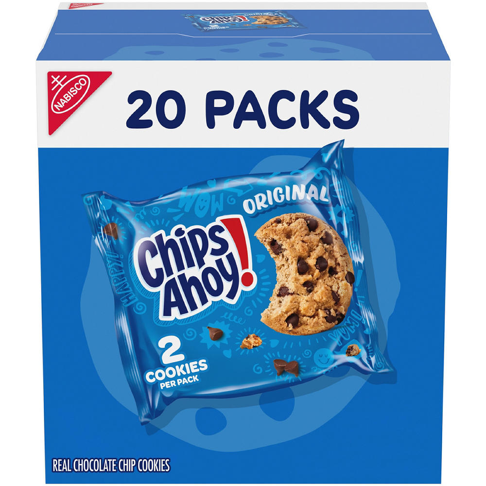 Chips Ahoy! Original Chocolate Chip Cookies Snack Packs, 20 pk