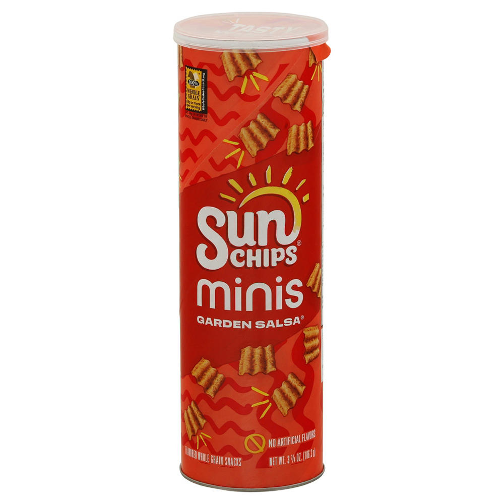 SUNCHIPS Minis Garden Salsa Flavored Whole Grain Snacks, 3.75 oz
