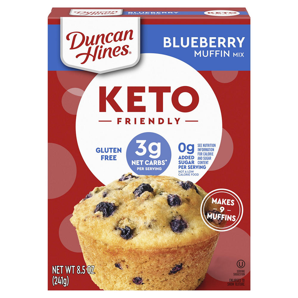 Duncan Hines Keto Friendly Blueberry Muffin Mix, 8.5 oz