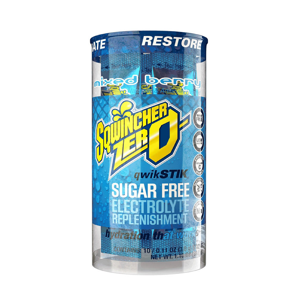 Sqwincher Qwik Stik Zero - Mixed Berry, 10 ct