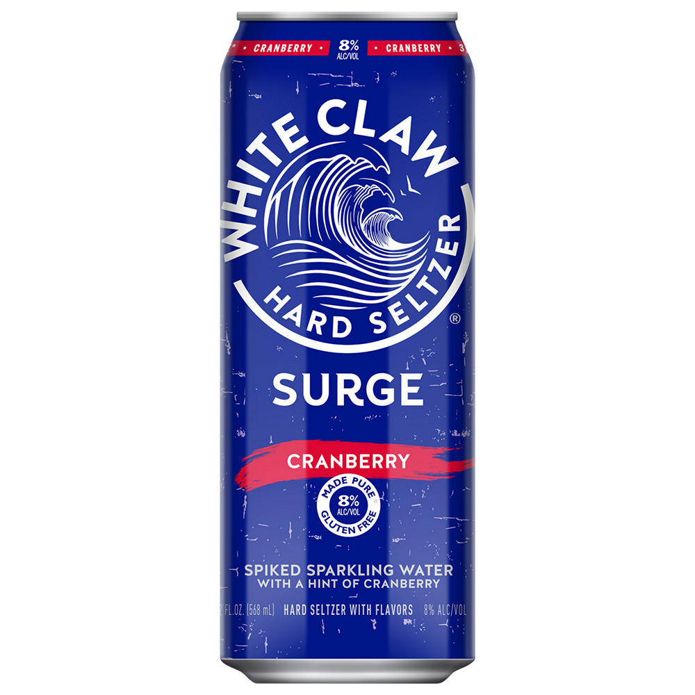 White Claw Surge Cranberry Hard Seltzer, 19.2 oz