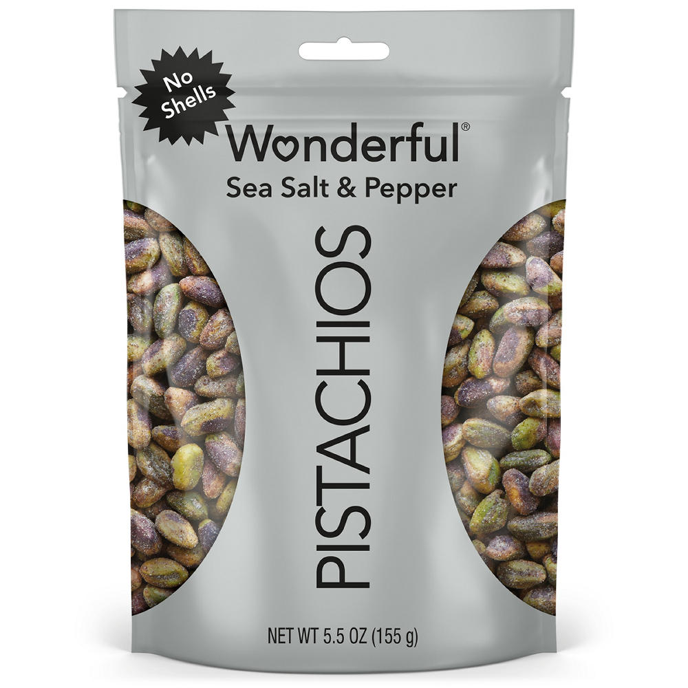 Wonderful No Shell Pistachios - Sea Salt & Pepper, 5.5 oz
