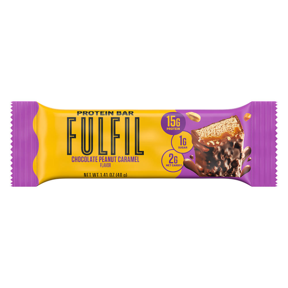 Fulfil Vitamin & 15g Protein Bar - Chocolate Peanut Caramel, 1.4 oz