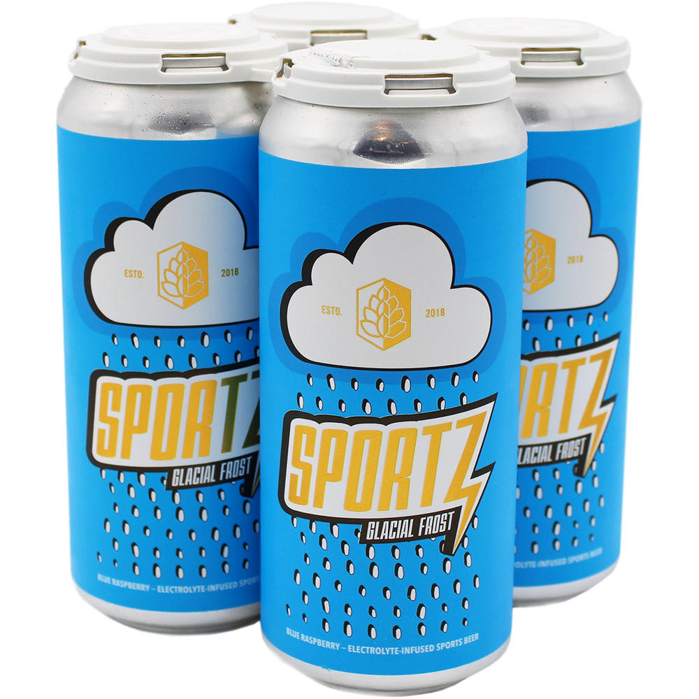 Turning Point Glacial Frost Electrolyte Infused Sports Craft Beer 4 pk Cans, 16 oz