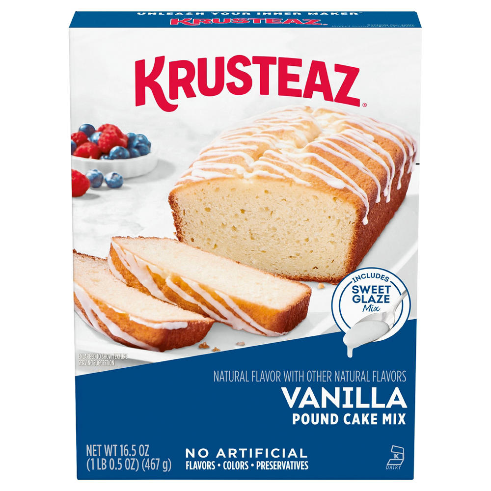 Krusteaz Vanilla Pound Cake Mix, 16.5 oz