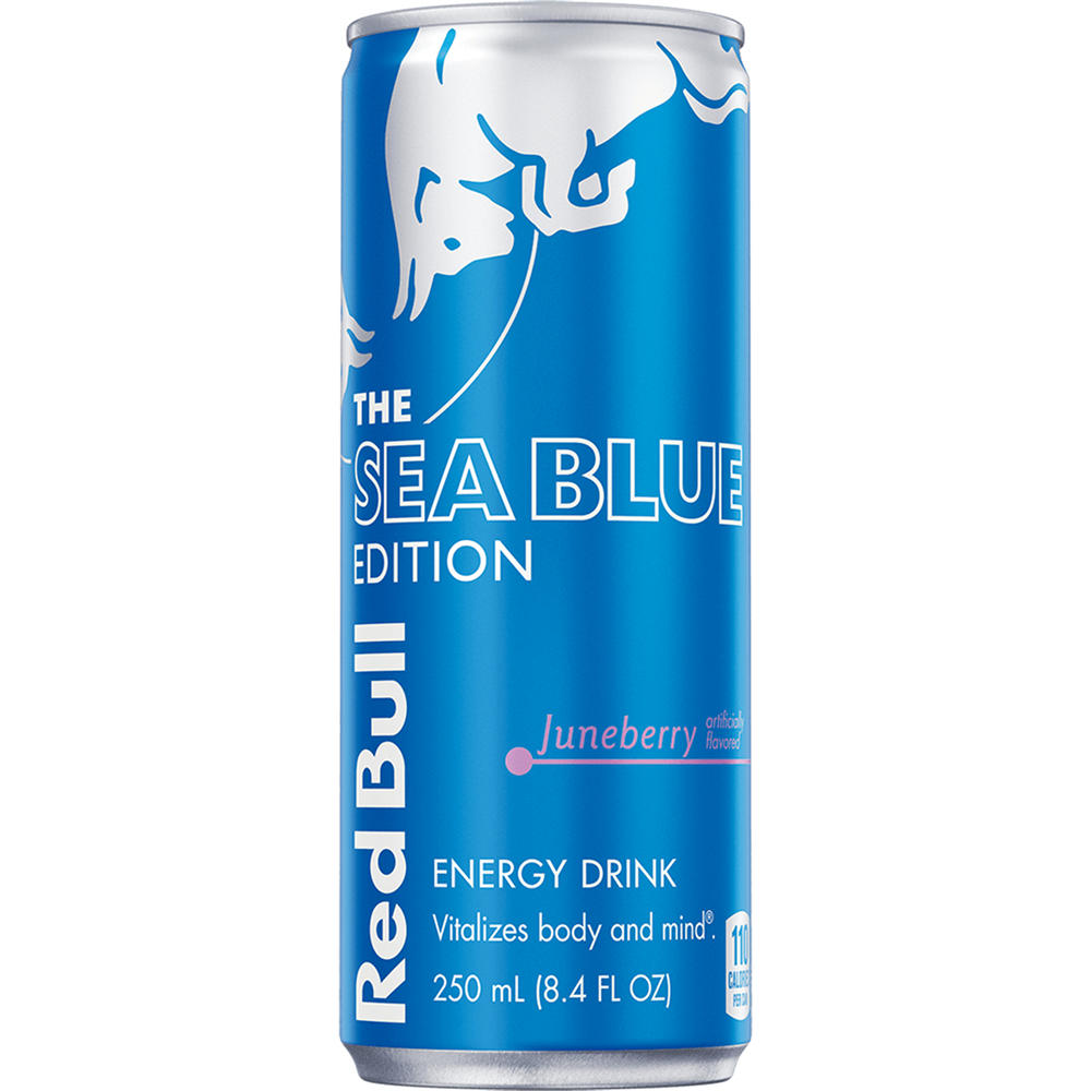 Red Bull Sea Blue Edition Juneberry Energy Drink, 8.4 oz
