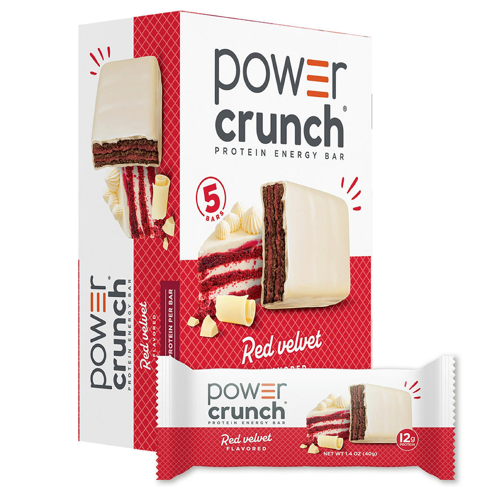 Power Crunch 12g Protein Energy Bars - Red Velvet, 5 ct
