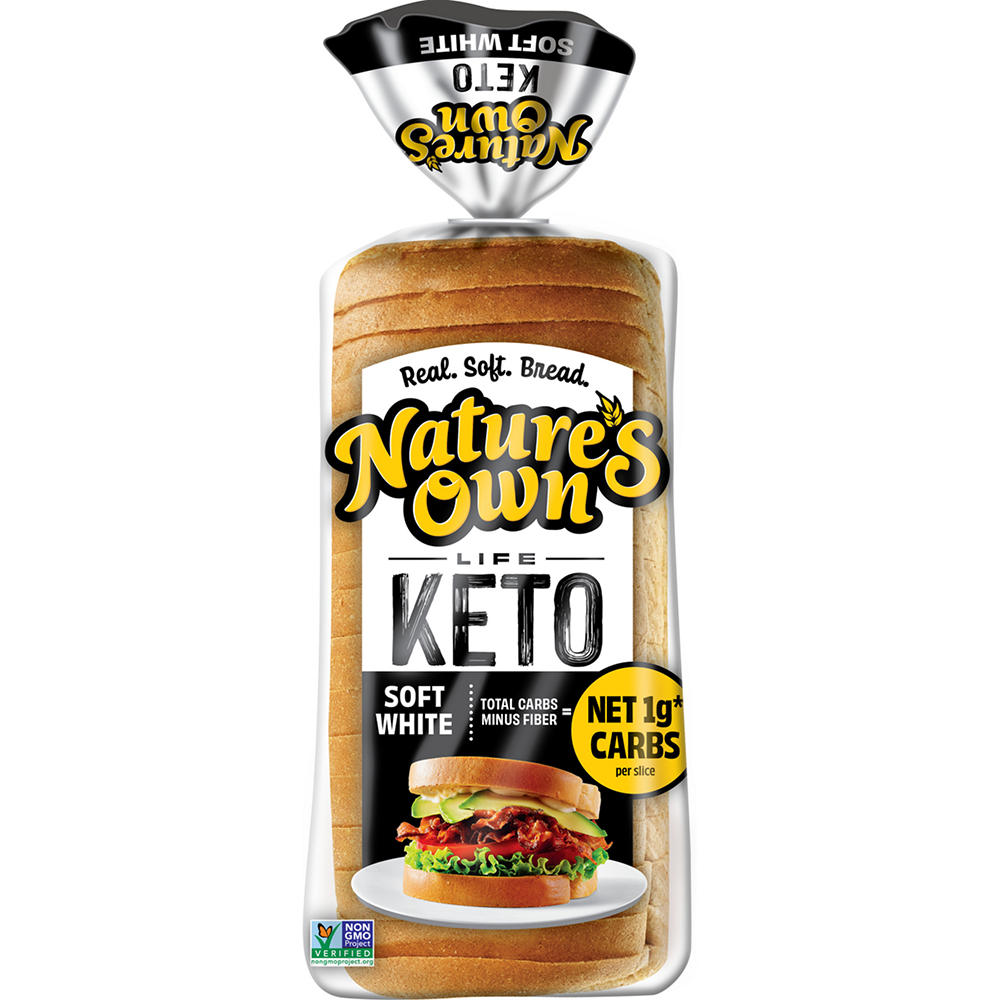 Nature's Own Soft White Keto Sliced Bread, 16 oz