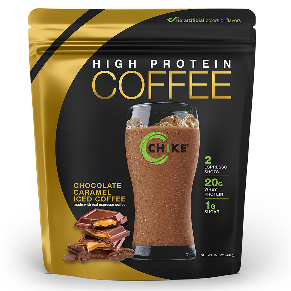 Chike 20g Whey Protein Iced Coffee - Chocolate Caramel, 15.3 oz