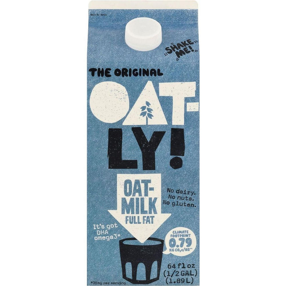 Oatly Full Fat Oat Milk, 1/2 gal
