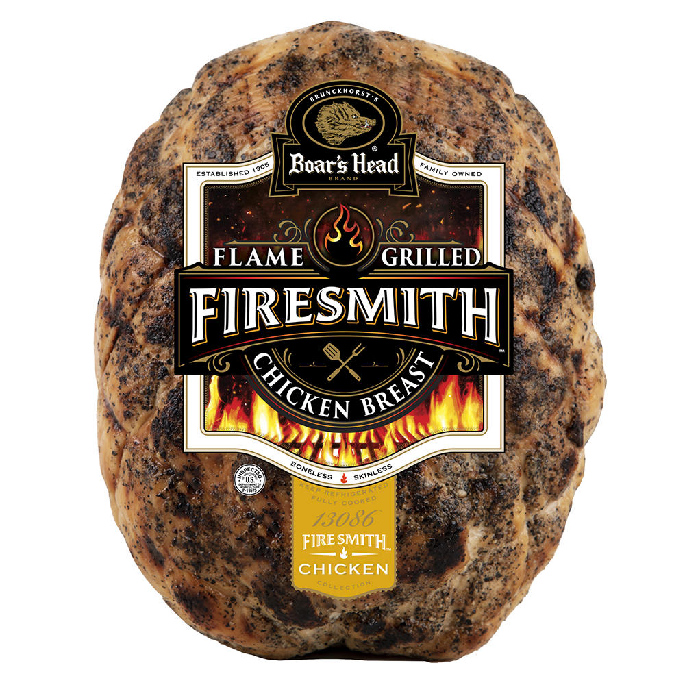 Boar's Head FireSmith Flame-Grilled Chicken Breast, Custom Sliced, lb