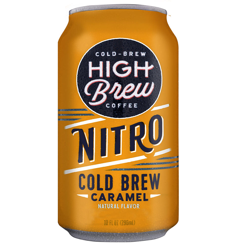 High Brew Nitro Cold Brew Caramel Coffee , 10 oz
