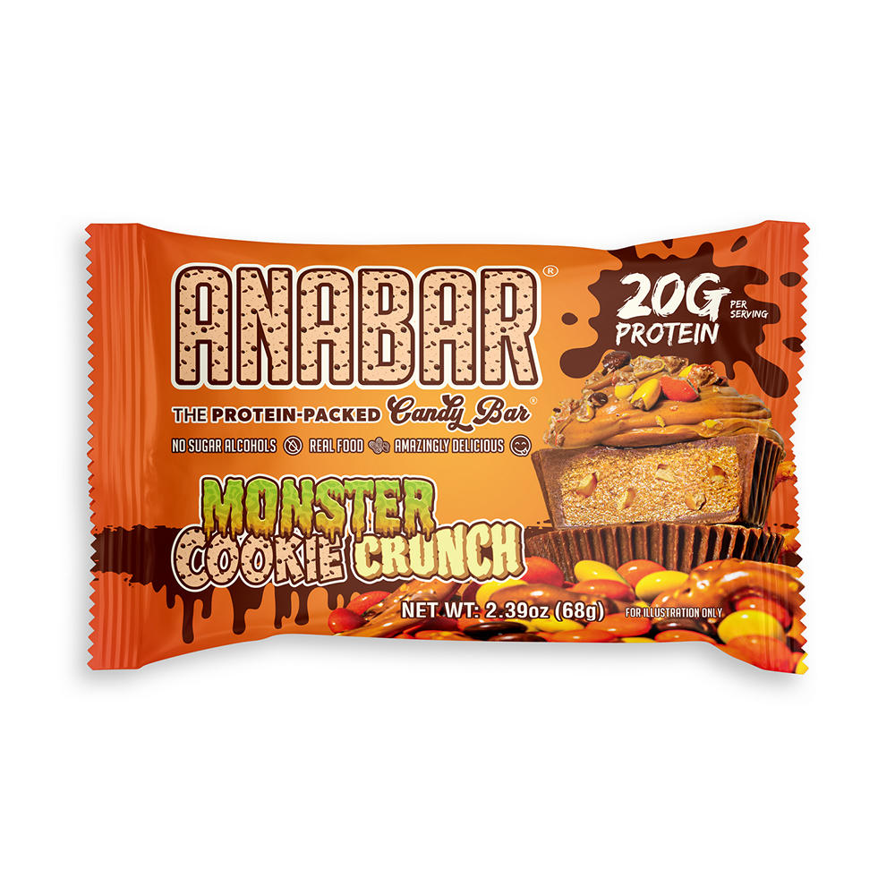 Anabar 20g Protein Bar - Monster Cookie Crunch, 2.39 oz