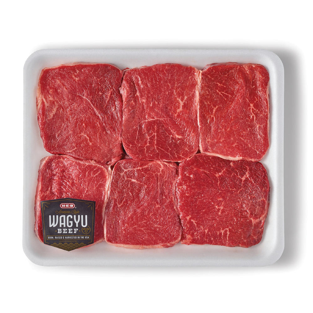 H-E-B American-Style Wagyu Beef Round Tip Steaks - Value Pack , Avg. 1.3 lbs