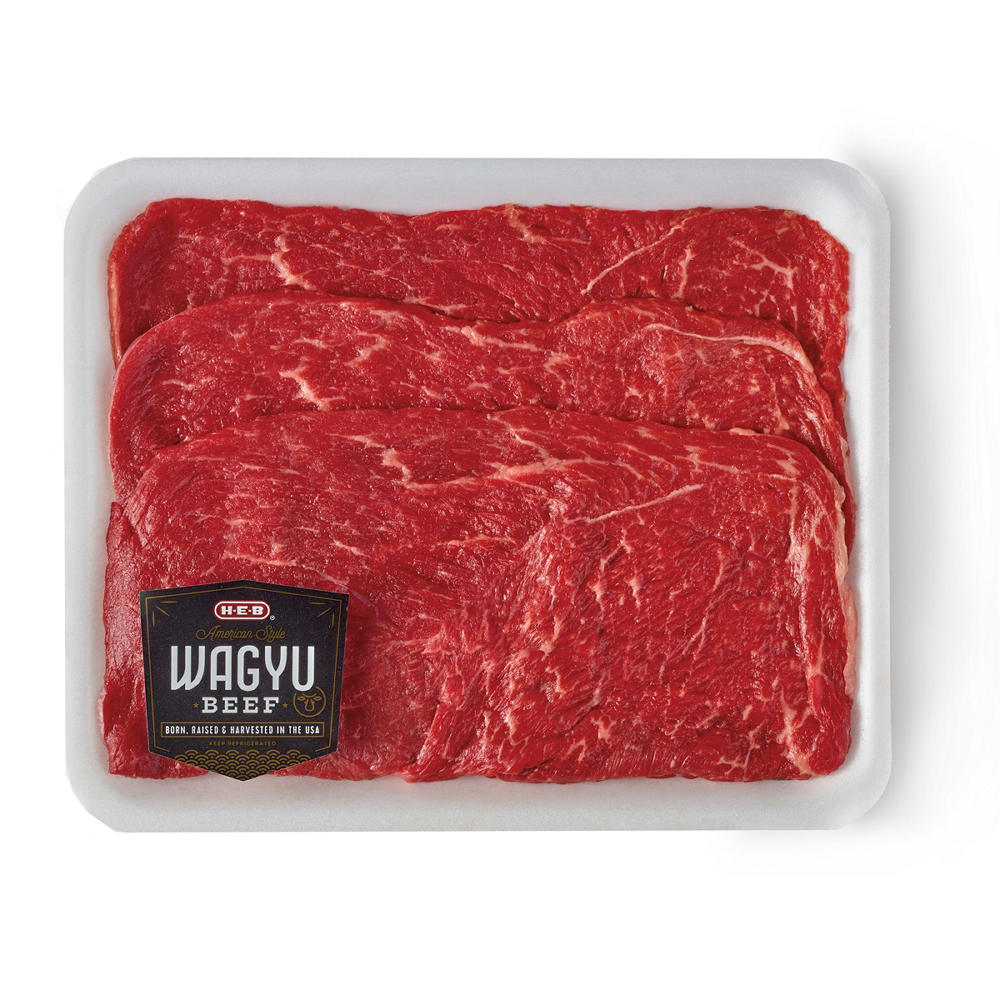 H-E-B American-Style Wagyu Beef Round Tip Steaks Milanesa, Avg. 0.95 lb
