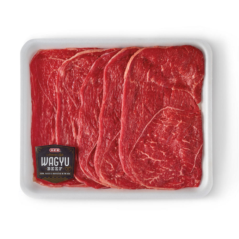 H-E-B American-Style Wagyu Beef Round Tip Steaks Milanesa - Value Pack, Avg. 1.4 lbs