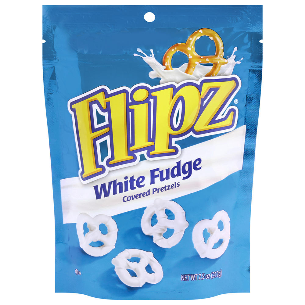Flipz White Fudge Covered Pretzels, 7.5 oz