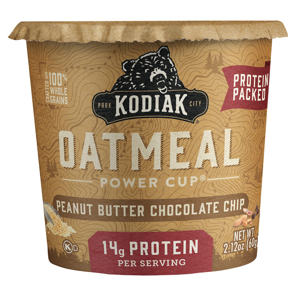 Kodiak 14g Protein Oatmeal Power Cup - Peanut Butter Chocolate Chip, 2.12 oz