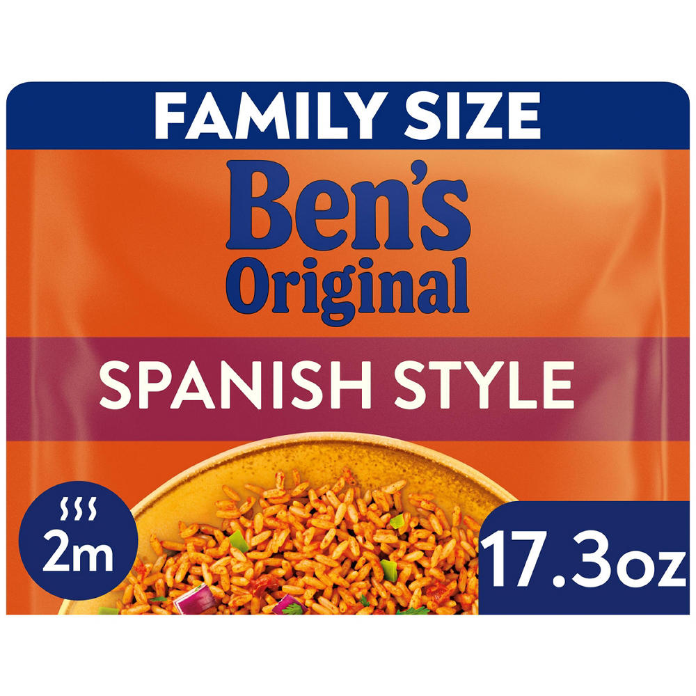 Ben's Original Ready Rice Spanish Style Flavored Family Size Rice, 17.3 oz