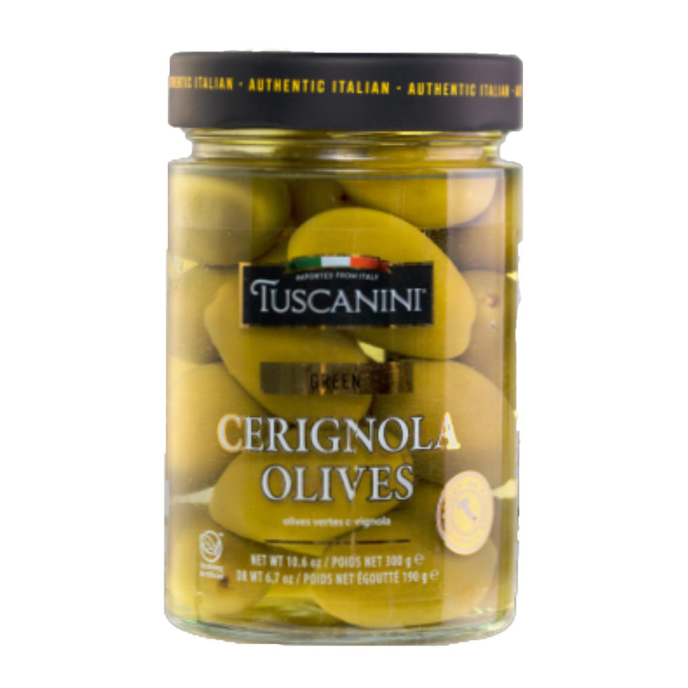 Tuscanini Kosher Green Cerignola Olives, 10.6 oz