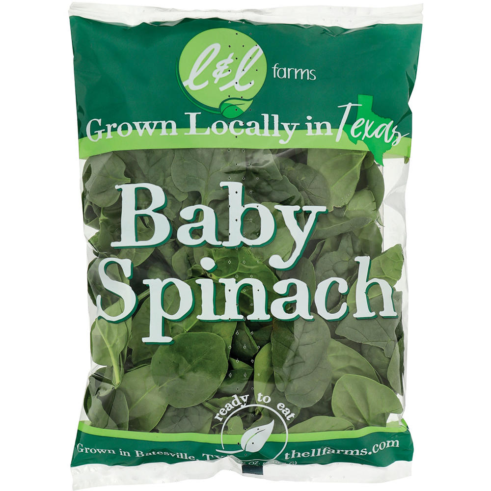 L&L Farms Fresh Baby Spinach, 12 oz