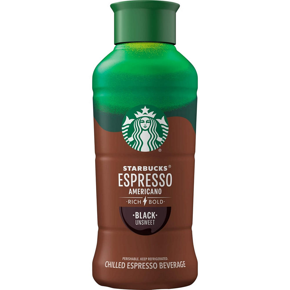 Starbucks Chilled Espresso Beverage - Unsweetened Black Americano Coffee, 40 oz