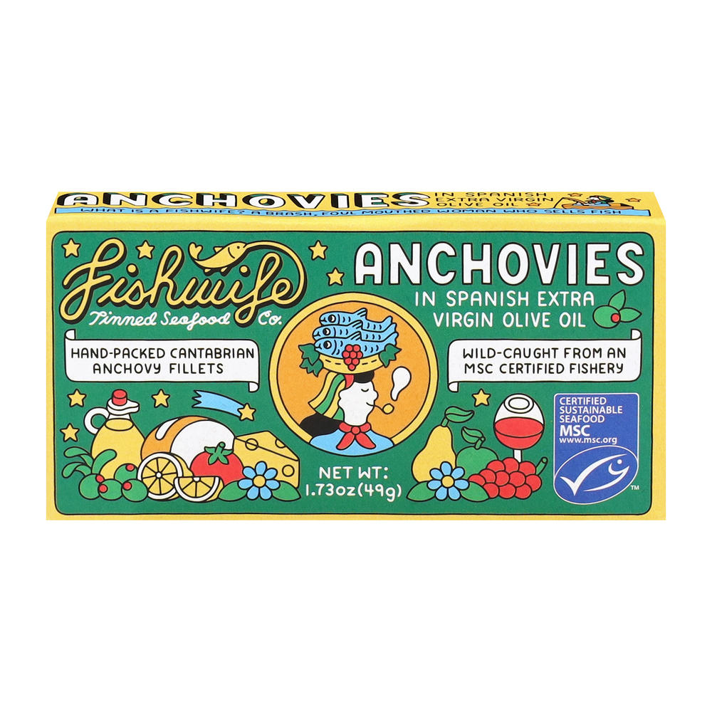 Fishwife Anchovies in Spanish Extra Virgin Olive Oil, 1.73 oz