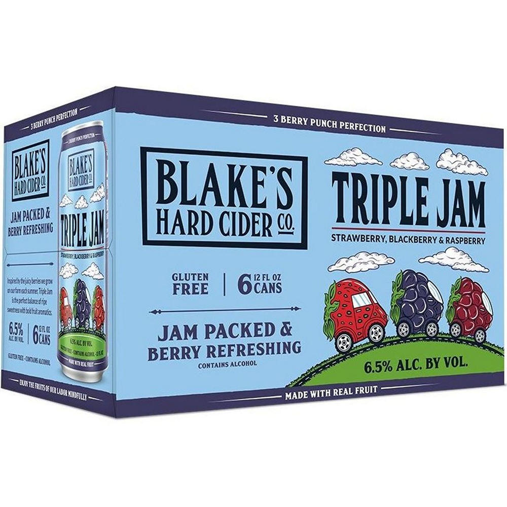 Blake's Hard Cider Triple Jam Hard Cider 6 pk Cans, 12 oz
