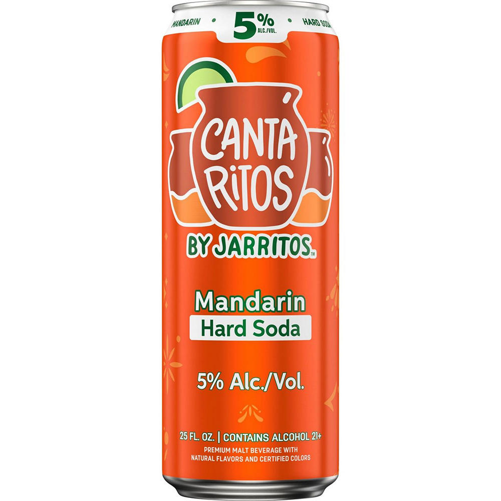 Cantaritos by Jarritos Mandarin Hard Soda 25 oz Can