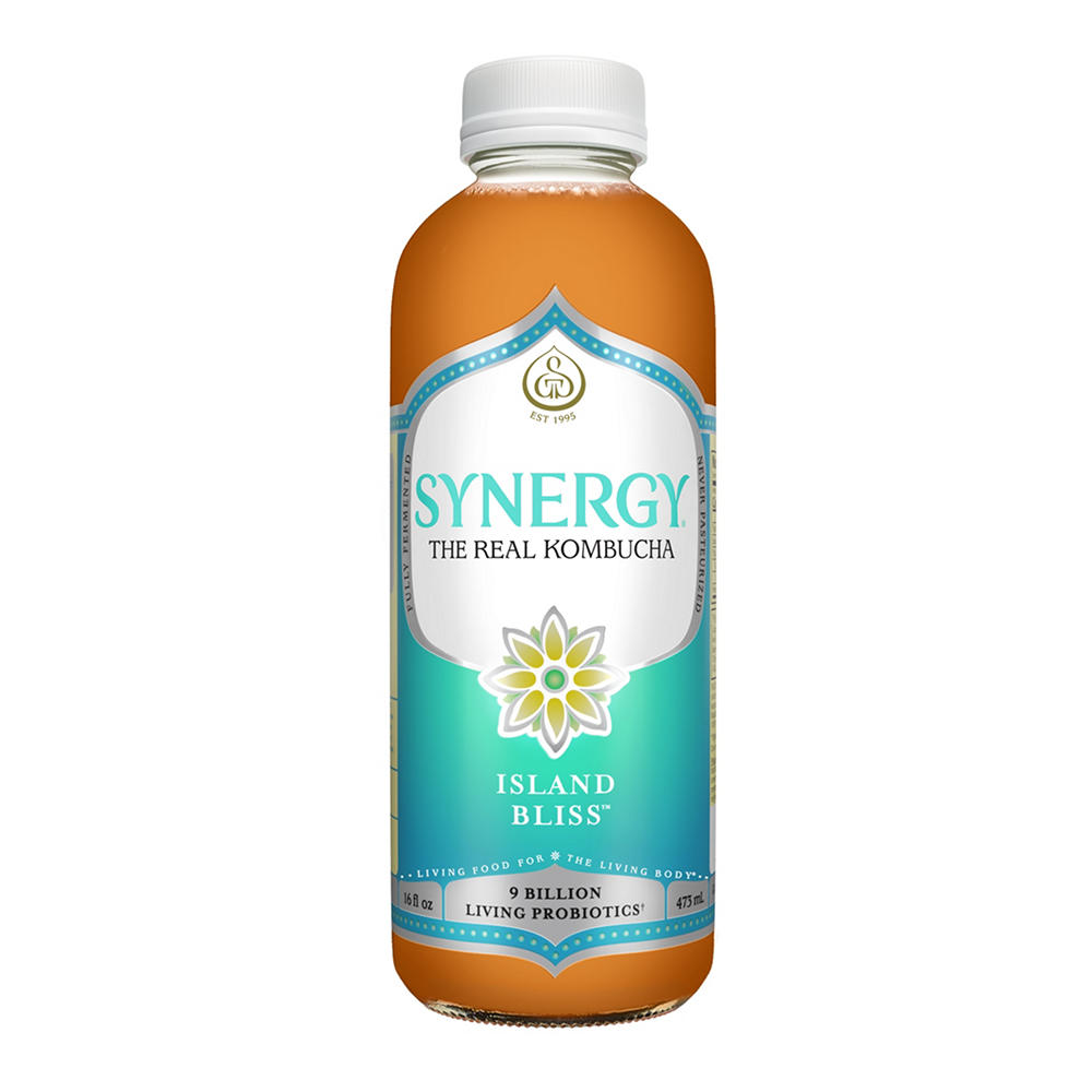 GT's Synergy Island Bliss Raw Kombucha, 16 oz