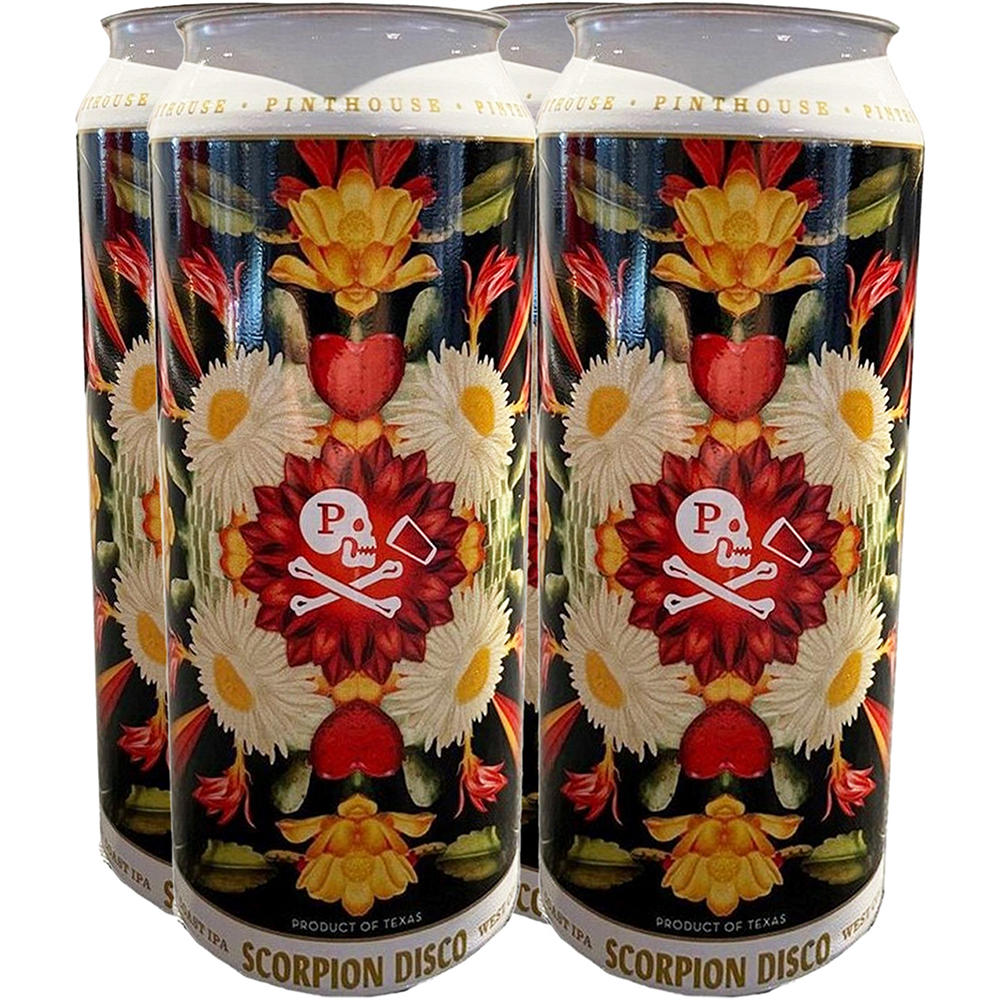 Pinthouse Pizza Brewing Scorpio Disco IPA Craft Beer 4 pk Cans, 16 oz