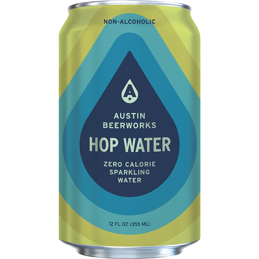 Austin Beerworks Non Alcoholic Hop Water Craft Beer 6 pk Cans, 12 oz