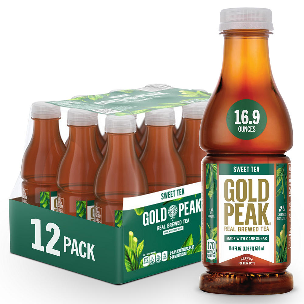 Gold Peak Black Sweet Tea 12 pk Bottles, 16.9 oz