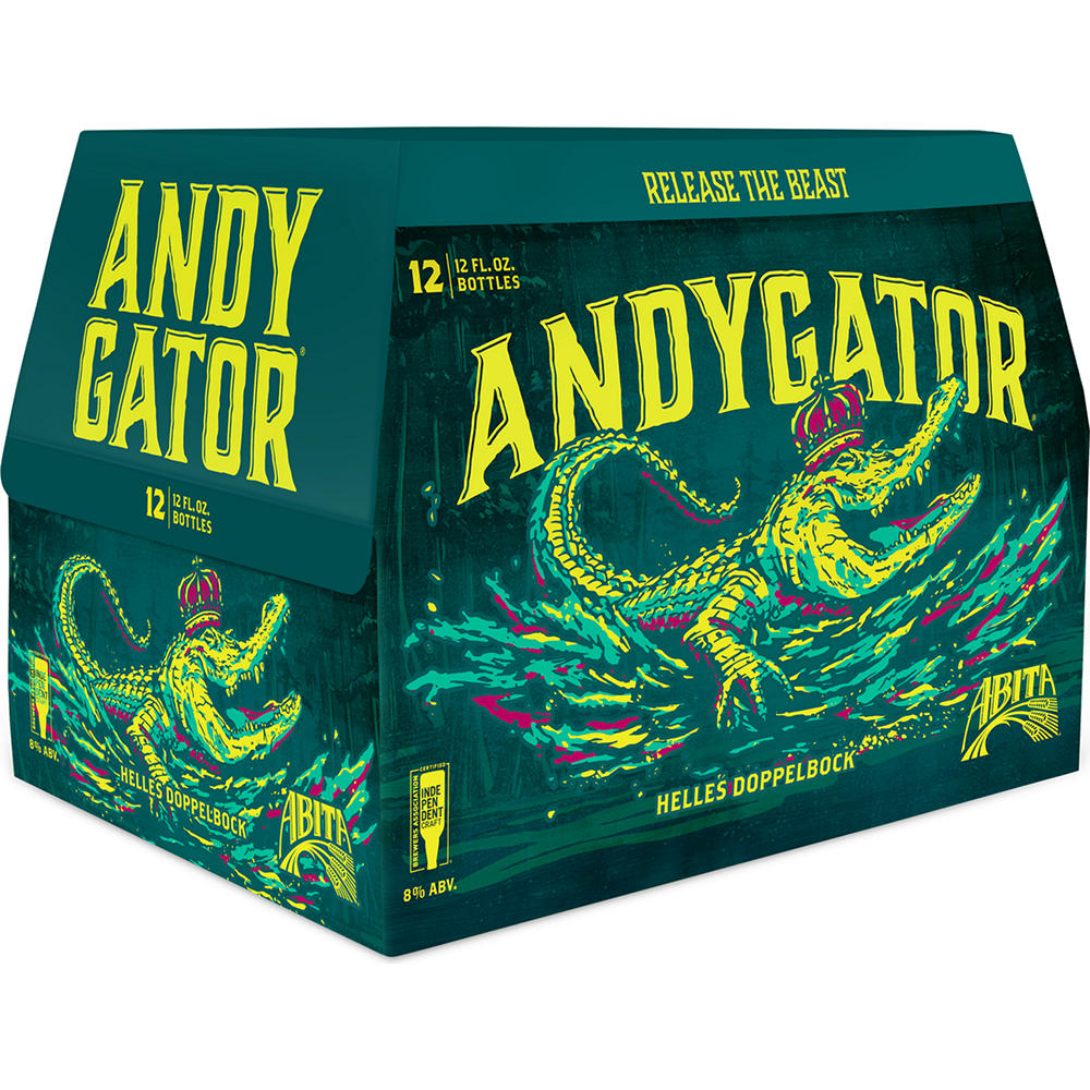 Abita Andygator Helles Doppelbock Pilsner Craft Beer 12 pk Bottles, 12 oz