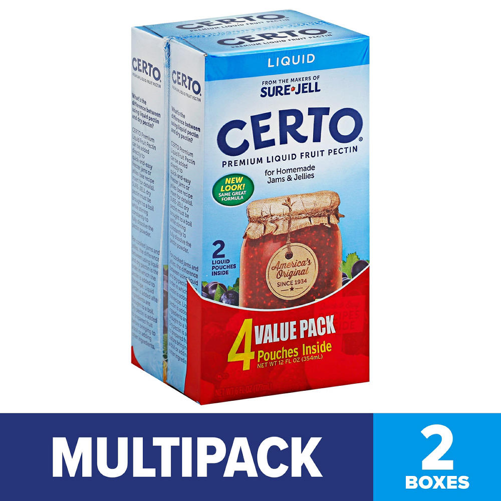 Sure Jell Certo Premium Liquid Fruit Pectin, 4 pk
