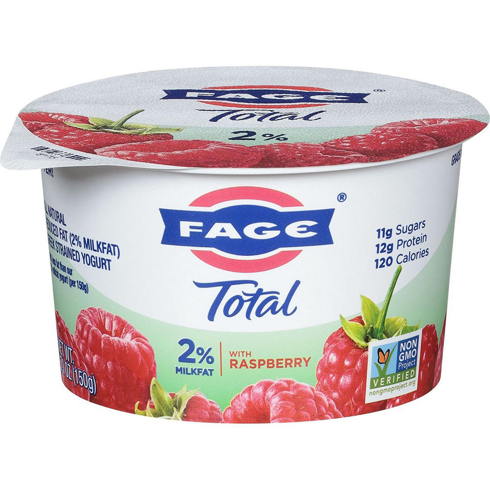 Fage Total 2% Low-Fat Greek Yogurt - Raspberry , 5.3 oz