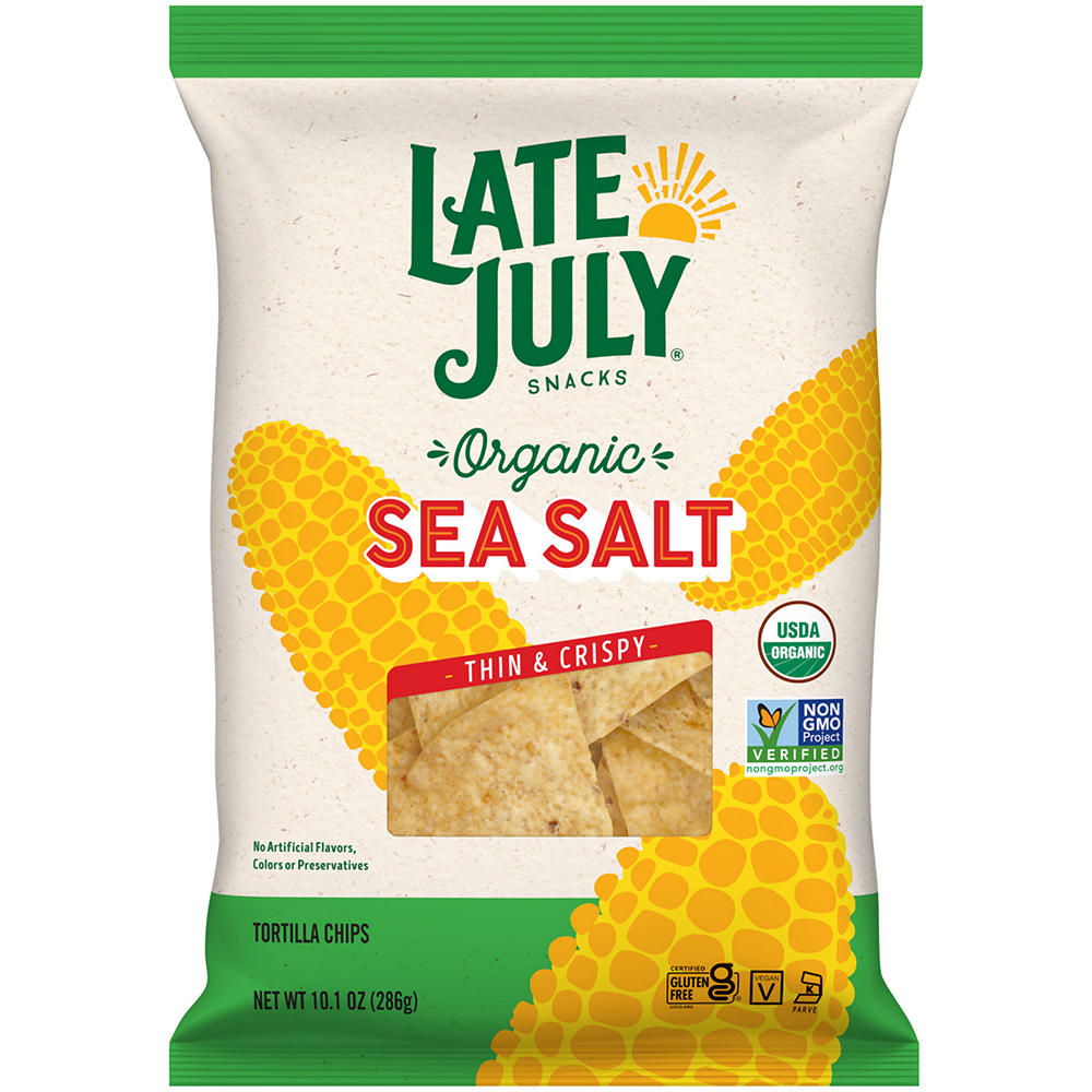 Late July Organic Tortilla Chips - Sea Salt, 10.1 oz